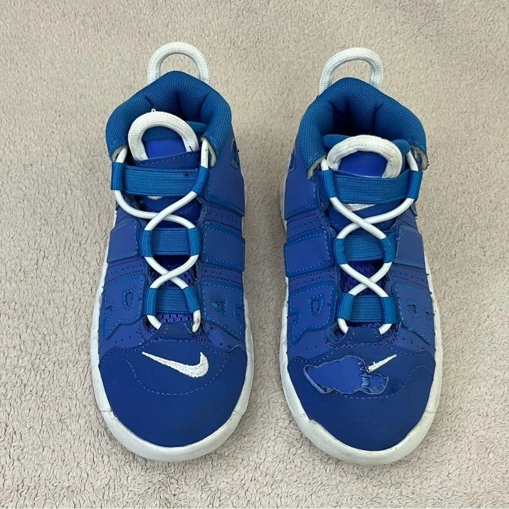 Nike Air More Uptempo TD Sneakers-Blue/White-Kids 9-Sporty-Athletic-Streetwear